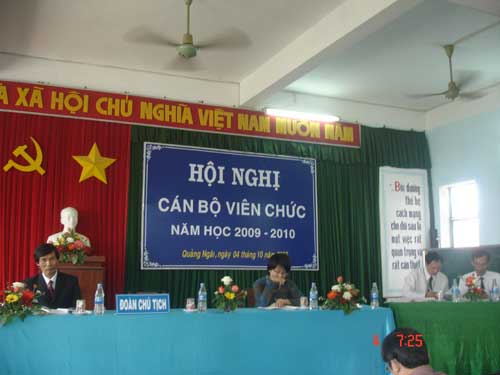 Hội nghị CBVC Trường Đại Học Phạm Văn Đồng năm học 2009-2010