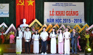 Trường Đại học Phạm Văn Đồng tổ chức Lễ khai giảng năm học 2015-2016