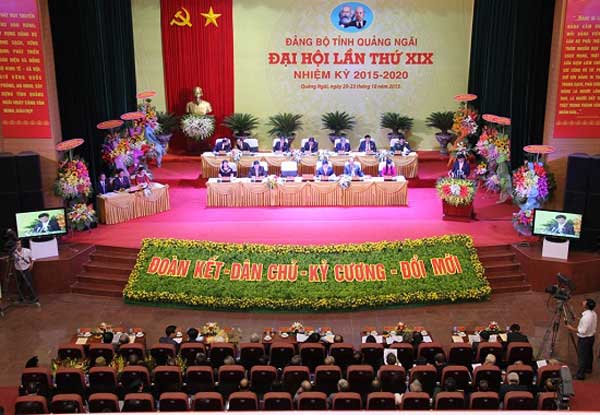 Chào mừng Đại hội Đại biểu Đảng bộ tỉnh Quảng Ngãi lần thứ XIX nhiệm kỳ 2015-2020