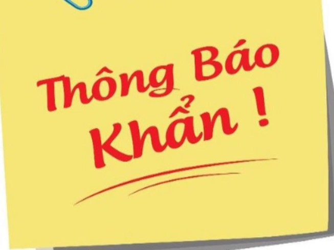 Thông báo khẩn V/v cho sinh viên nghỉ học để phòng tránh cơn bão số 5