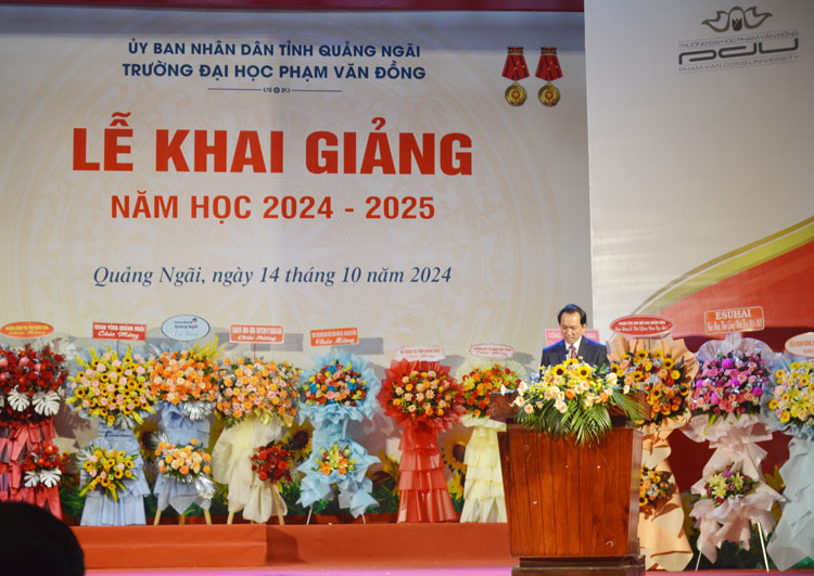 Niềm vui ngày khai giảng năm học 2024-2025 của Trường Đại học Phạm Văn Đồng