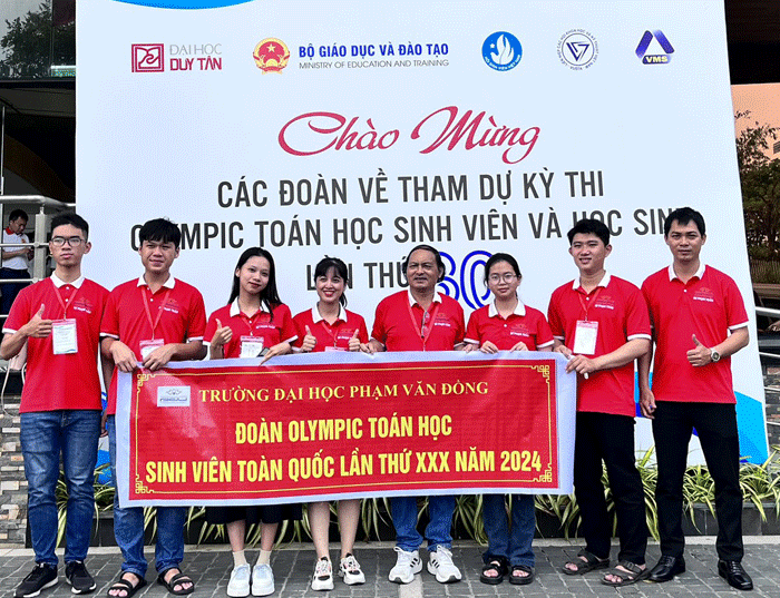 Sinh viên Trường Đại học Phạm Văn Đồng đạt thành tích cao tại kỳ thi Olympic Toán học Sinh viên - Học sinh toàn quốc lần thứ 30